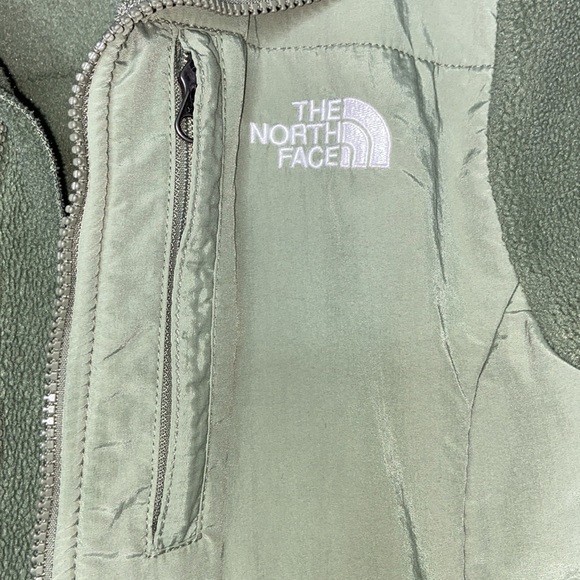 Green North Face Zip Up Jacket - Picture 3 of 7